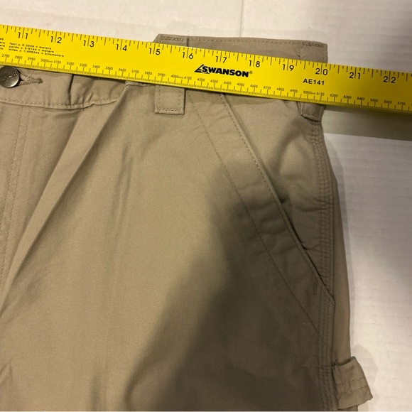 NWOT Carhartt Men’s 40x30 Loose Fit Canvas Utility Work Pant Tan B151-TAN - Picture 11 of 14